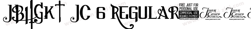 JBHGKT JC 6 Regular字体转换